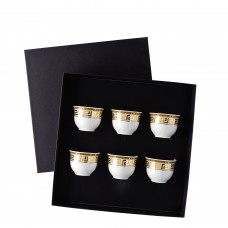 Versace Prestige Gala.  Набор бокалов без ручки,  80 мл.,  форфор, в подарочной коробке 6 шт.